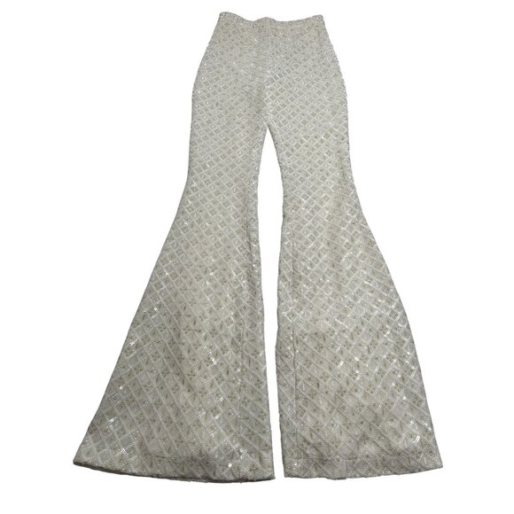 Nadine Merabi Meghan Trousers in White - Picture 1 of 5